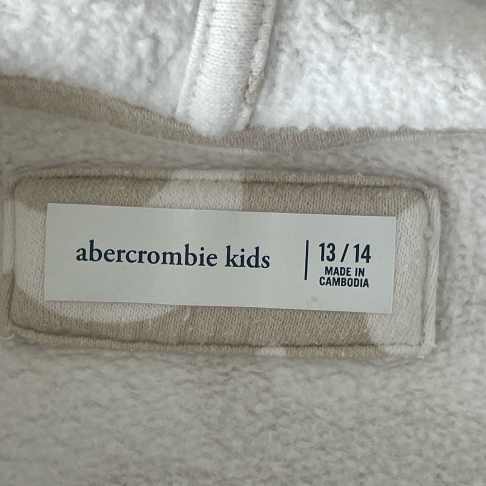 Abercrombie Kids Cream Floral Hoodie - Picture 5 of 8